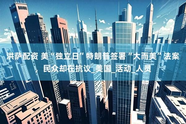 洪萨配资 美“独立日”特朗普签署“大而美”法案，民众却在抗议_美国_活动_人员