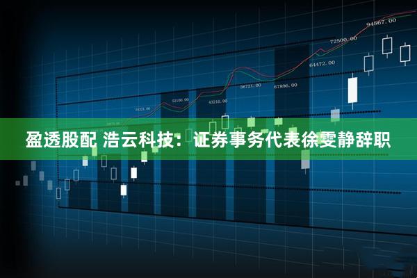 盈透股配 浩云科技：证券事务代表徐雯静辞职