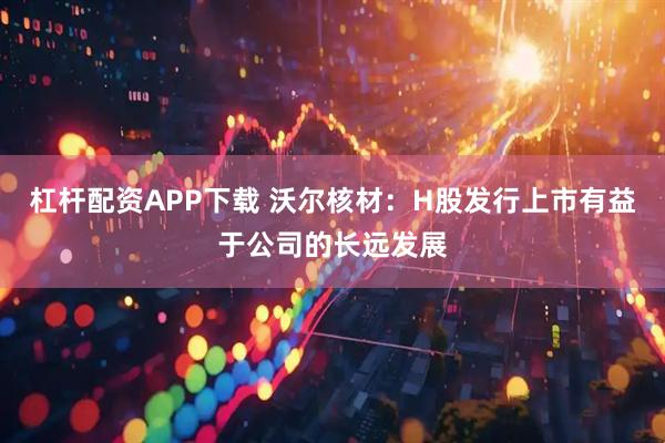 杠杆配资APP下载 沃尔核材：H股发行上市有益于公司的长远发展